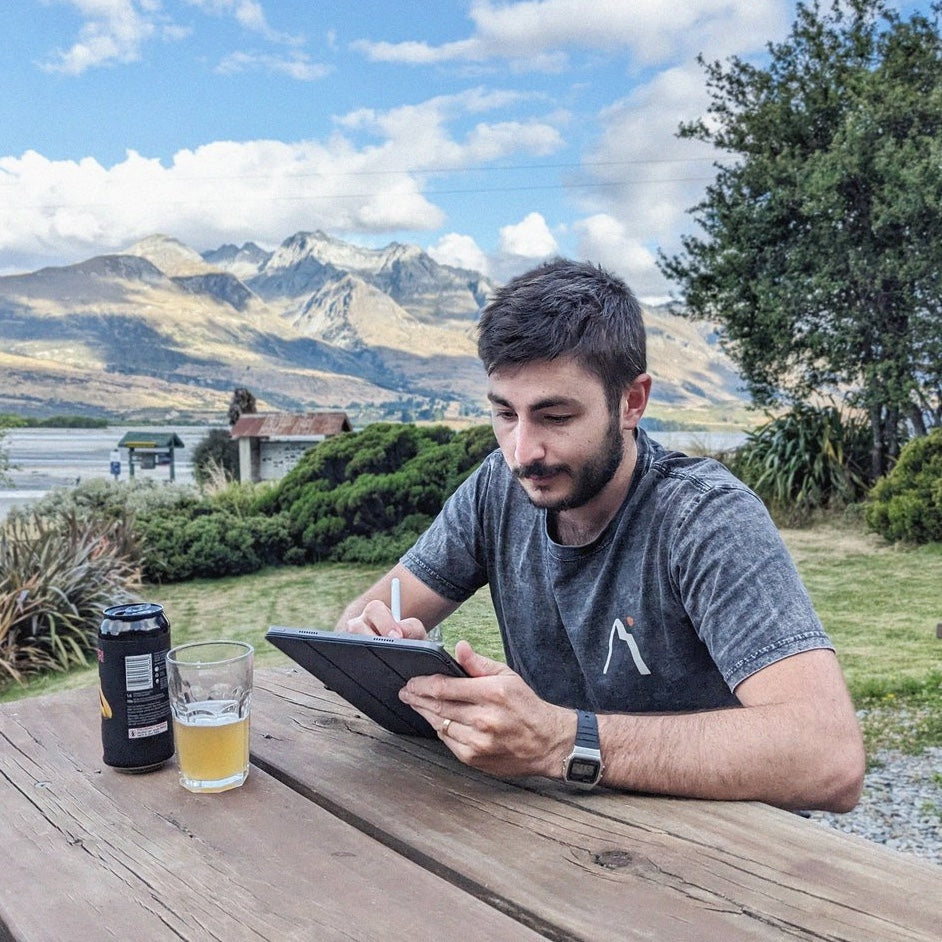 Artist Aidan Howes profile – sour beer artwork for Aether Brewing Australia