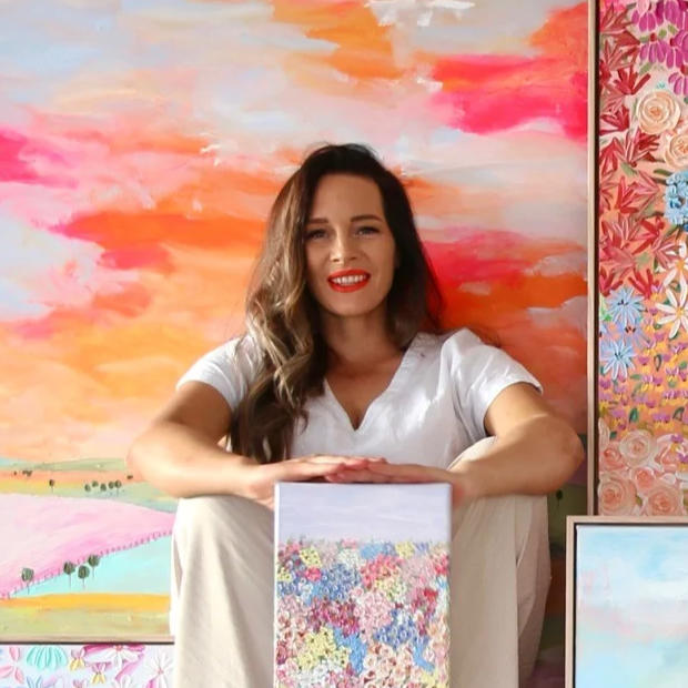 Artist Kelsie Rose profile – Summer Sour beer artwork for Aether Brewing Brisbane Australia