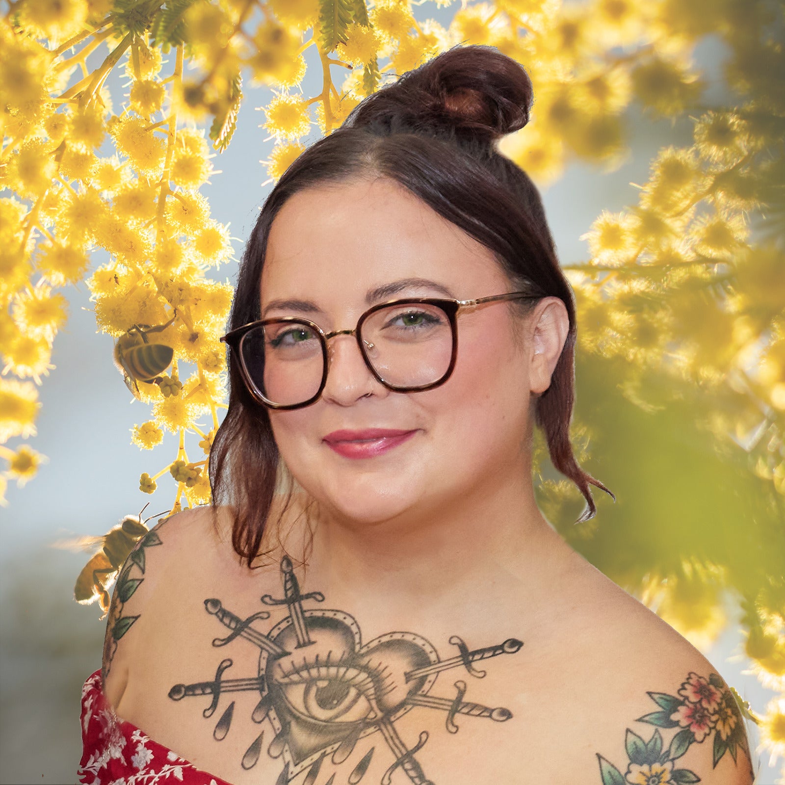 Picture of Melissa Madigan, Australian artist feature on Aether Brewing's Peanut Butter Stout. Brisbane craft beer, Australia.