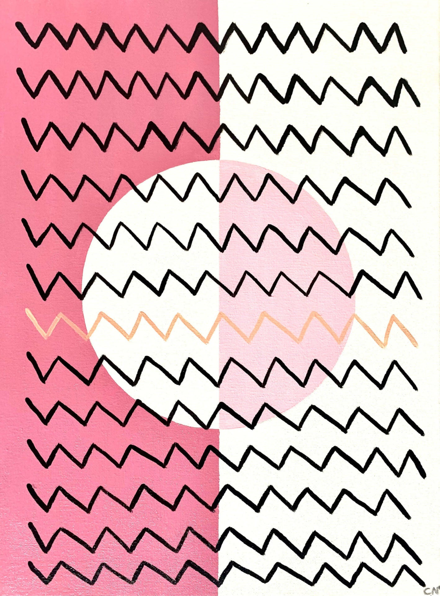 Soft Sounds Strawberry Creamsicle Sour artwork by Charlie Nanos – Aether Brewing Australia