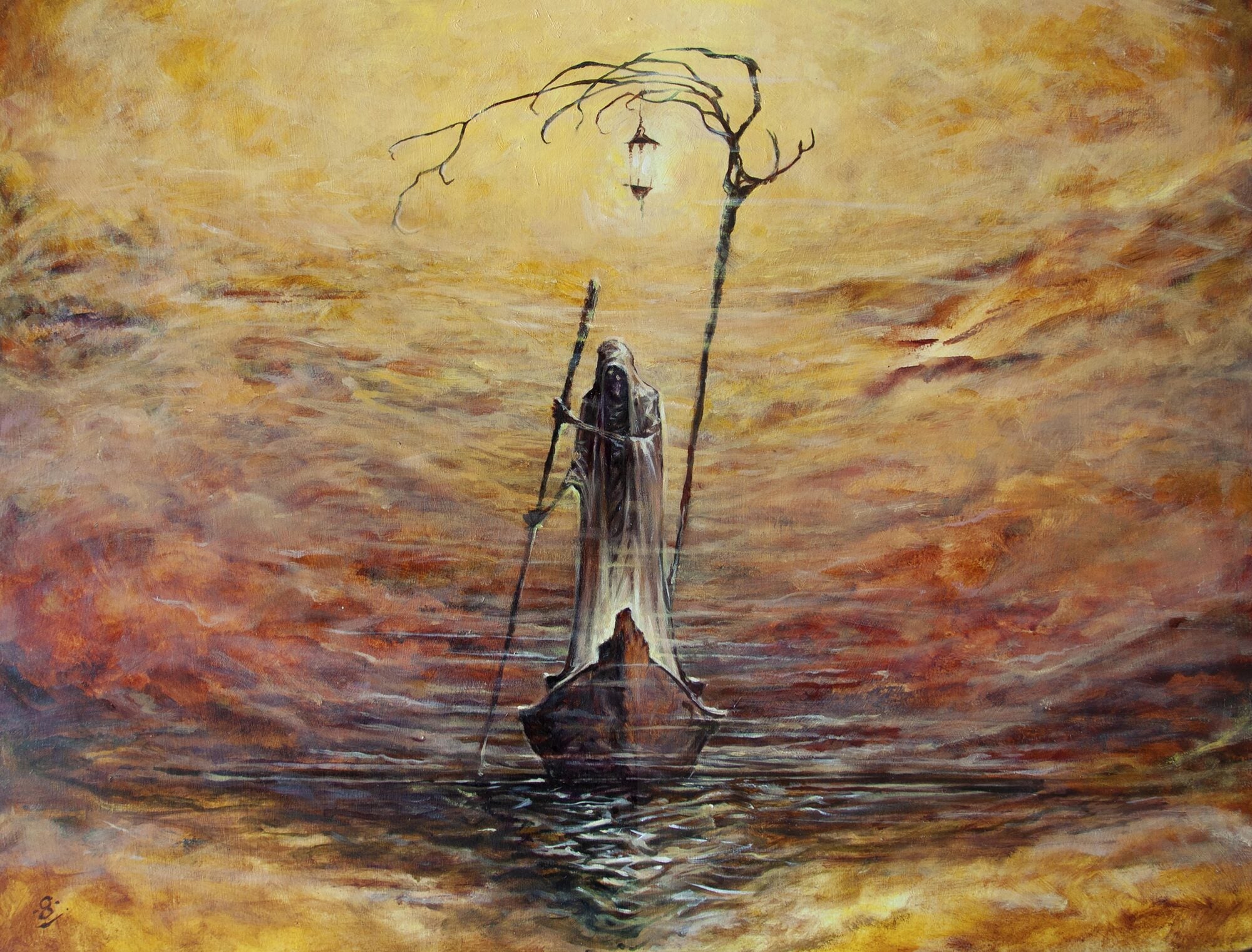 Charon Approaches artwork by Job Weber – Peanut Butter Stout for Aether Brewing Brisbane Australia