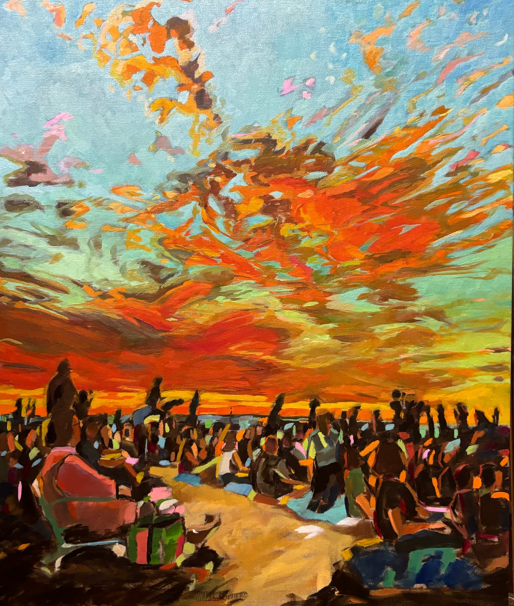 Worship artwork by Isobel Kingswell, featured on Aether Brewing’s Best Oat Cream Hazy IPA.