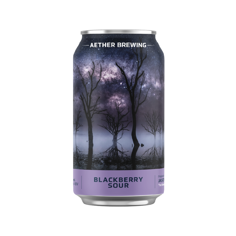 Aether Brewing Blackberry Sour – tart fruity Berliner Weisse craft beer – Brisbane Australia
