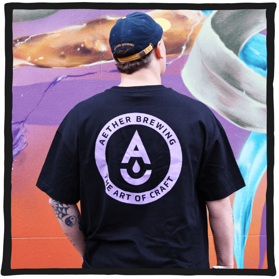 Brewery Shirt – Purple on Black