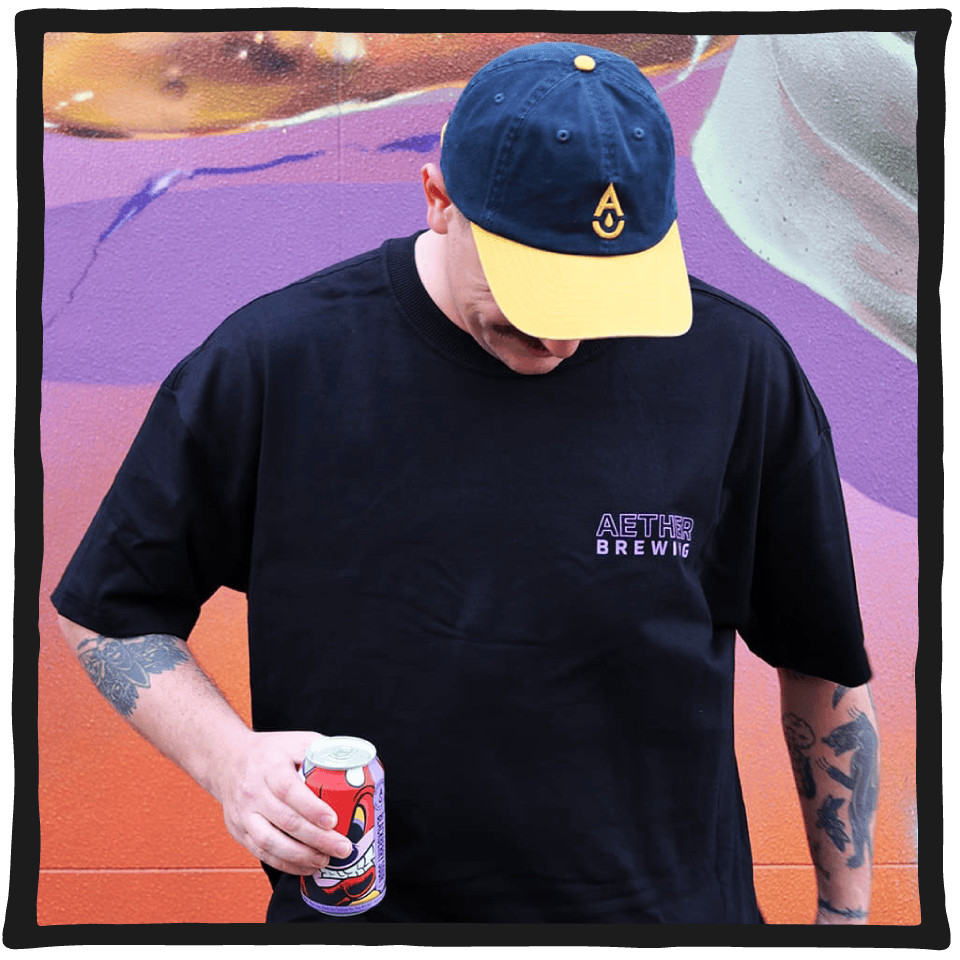 Brewery Dad Cap – Navy & Yellow