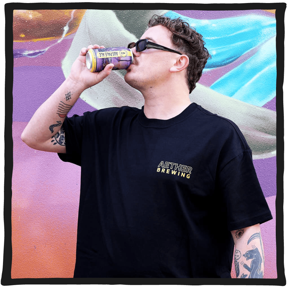 Brewery Shirt – Yellow on Black