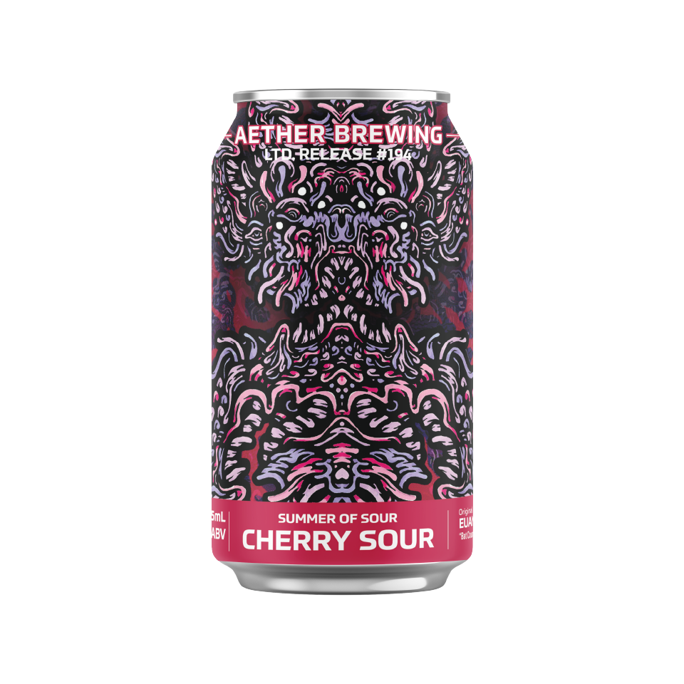 Aether Brewing Cherry Sour – bright tangy cherry sour – small batch Australian craft sour beer