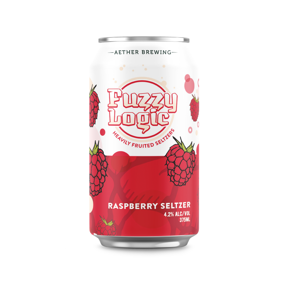 Aether Brewing Fuzzy Logic – raspberry hard seltzer – small batch Australian seltzer