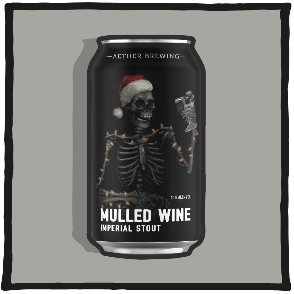 Aether Brewing Imperial Stout Mulled Wine – Brisbane imperial stout with mulled wine spices on a charcoal background