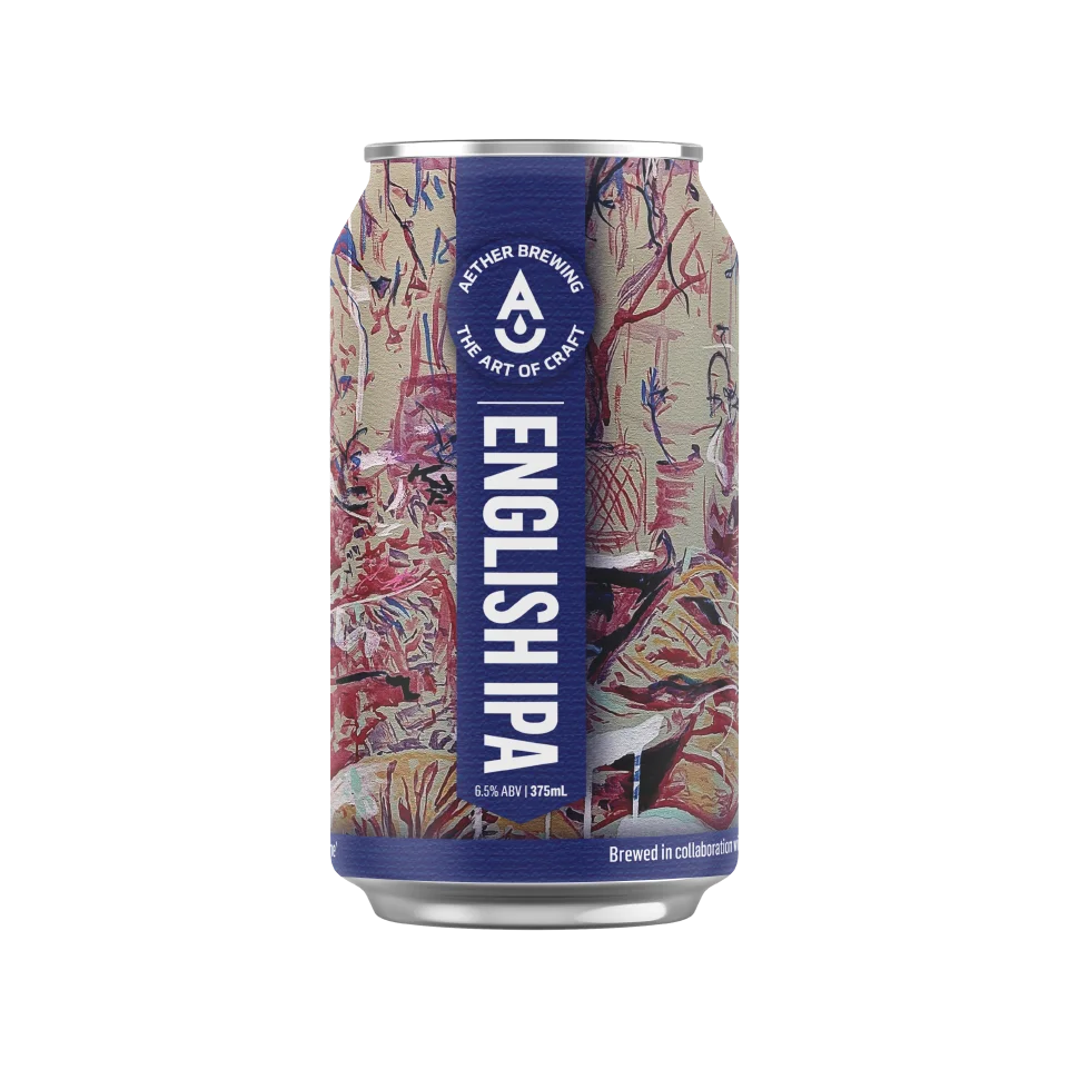English IPA beer can by Aether Brewing Brisbane.