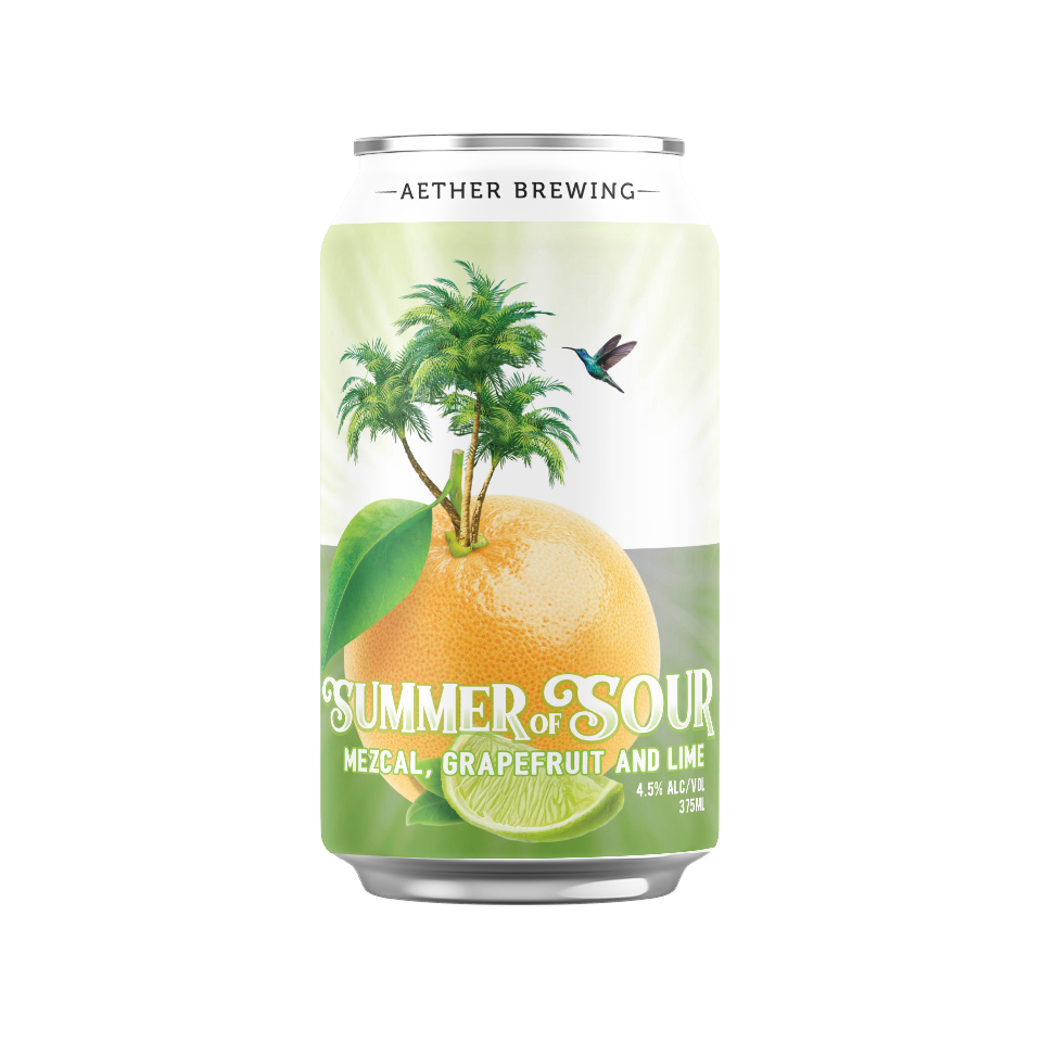 Aether Brewing Mezcal, Grapefruit & Lime Sour – smoky citrus sour – limited edition Australian sour beer