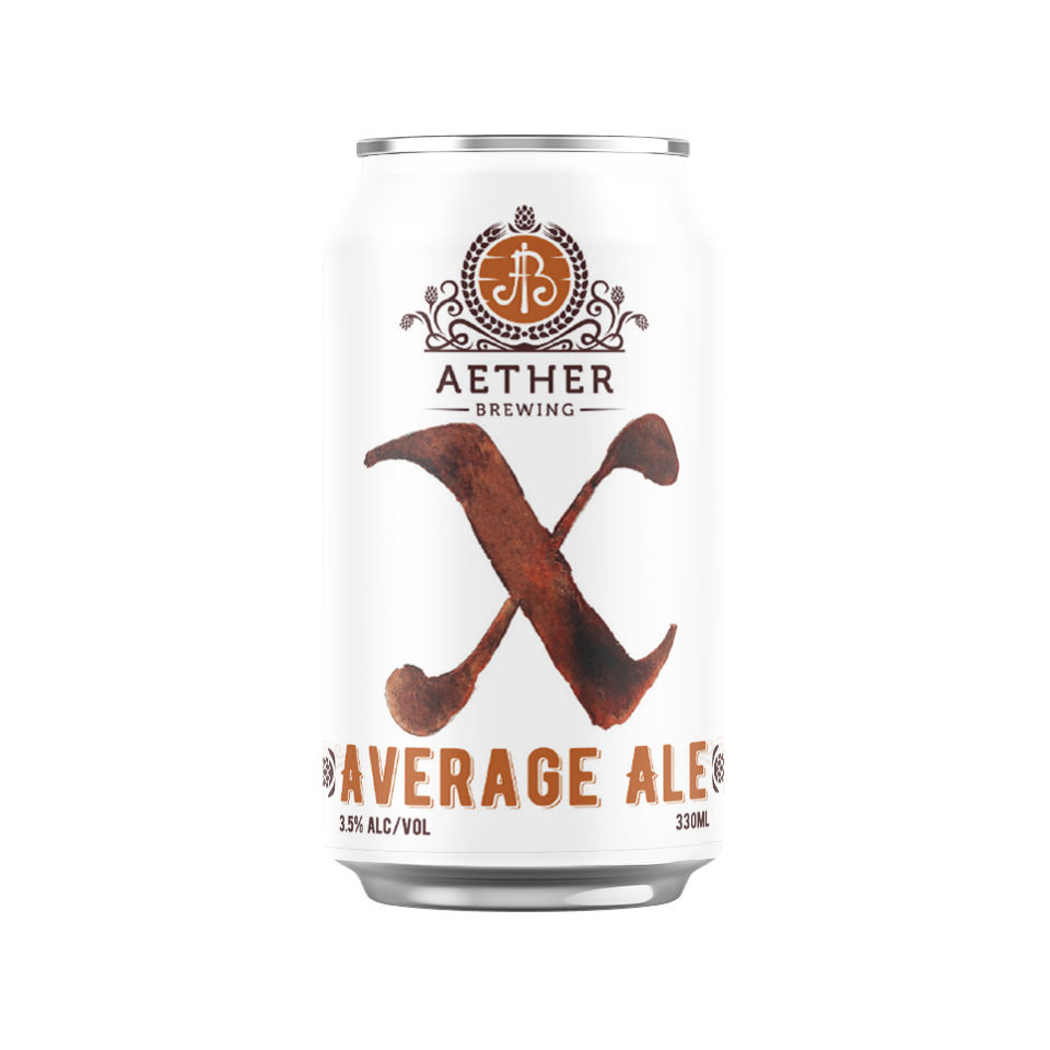 Aether Brewing Average Ale – easy-drinking mid-strength craft ale from Brisbane, Australia.
