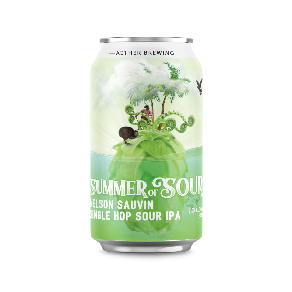 Aether Brewing Nelson Sauvin Sour IPA – hoppy fruity crisp sour IPA – small batch Australian IPA