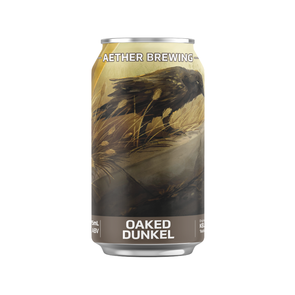 Aether Brewing Oaked Dunkel – crisp oak-accented dunkel lager – limited edition Australian craft beer from Brisbane