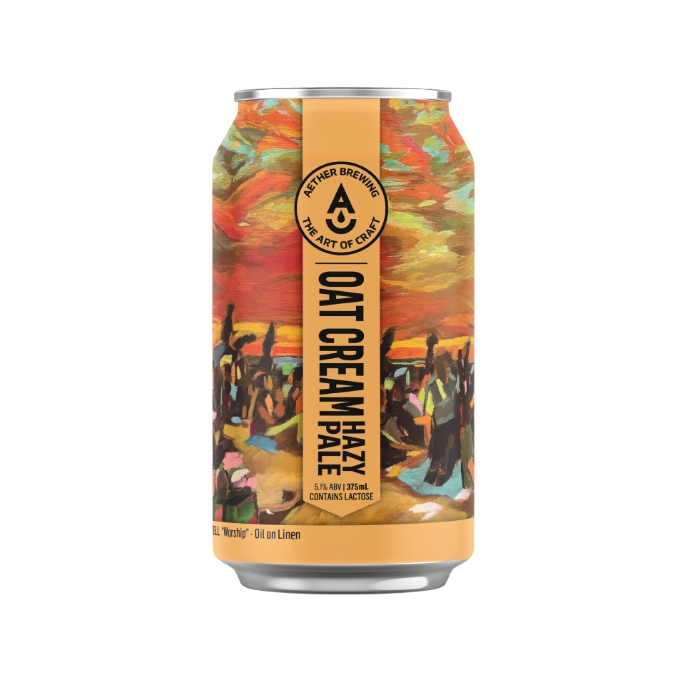 Oat Cream Hazy Pale Ale beer can – Aether Brewing Brisbane