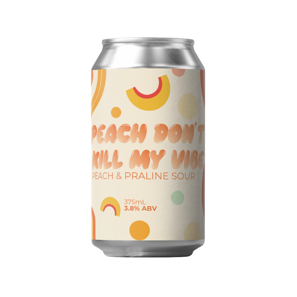 Aether Brewing "Don’t Kill My Vibe" Peaches & Praline Sour beer – Brisbane Australia