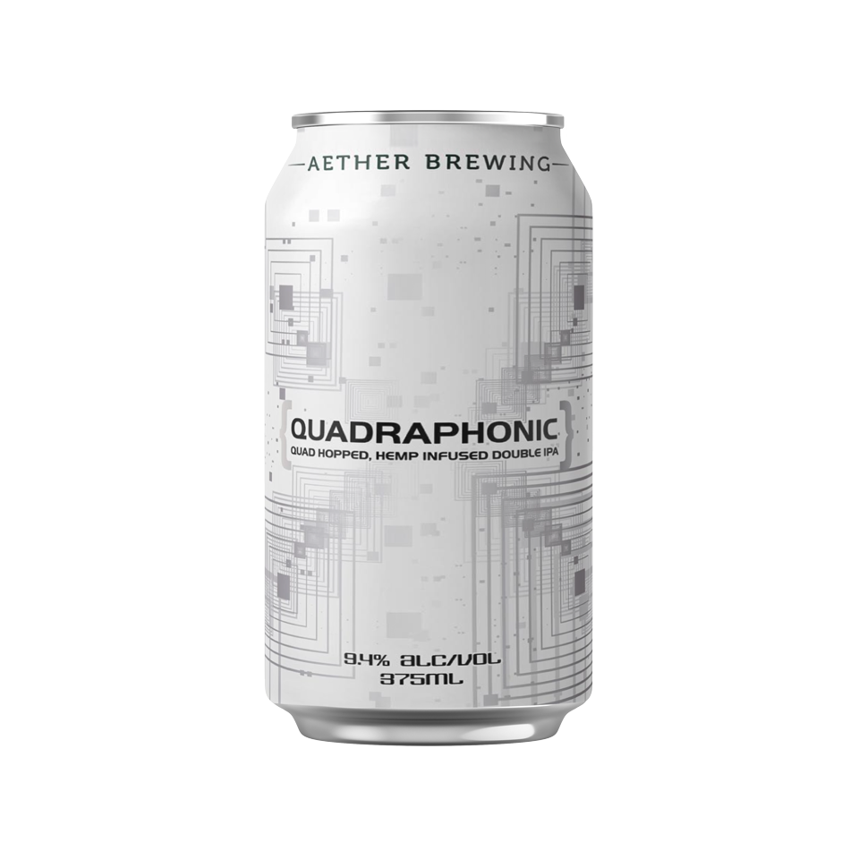 Aether Brewing Quadraphonic – quad-hopped double IPA with tropical fruit – small batch Australian IPA