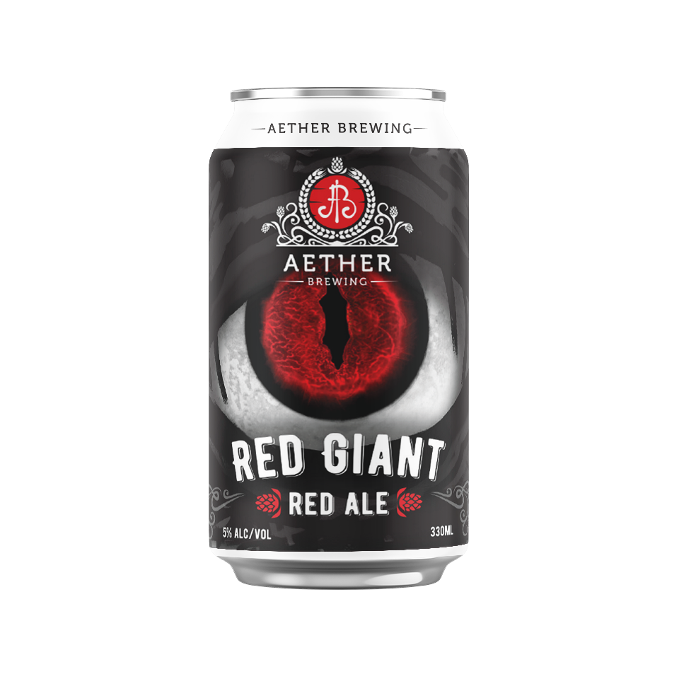 Aether Brewing Red Giant – malty red IPA with citrus and pine – limited release Australian craft beer
