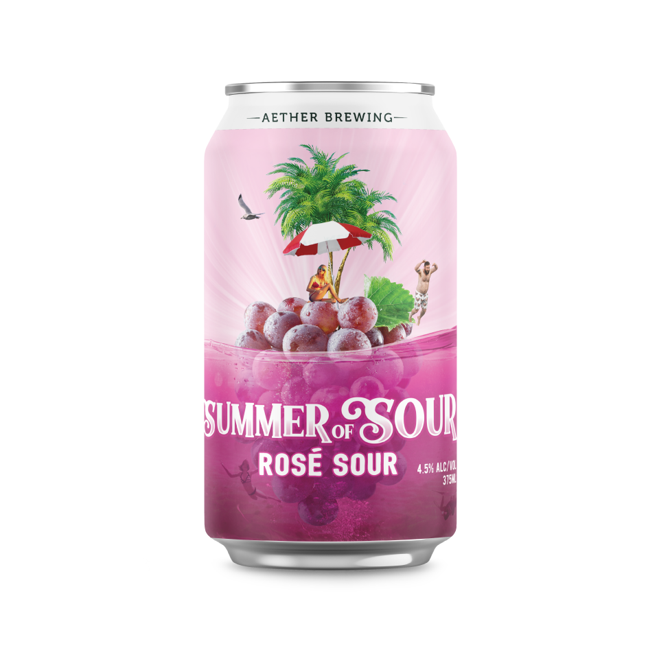 Aether Brewing Rosé Sour – bright juicy sparkling sour – small batch Australian sour beer