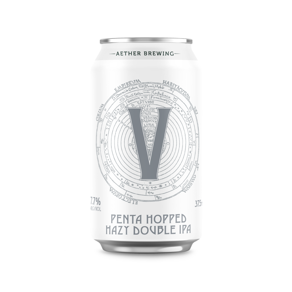 Aether Brewing V Penta-Hopped Hazy Double IPA – tropical, bold hazy double IPA from Brisbane.
