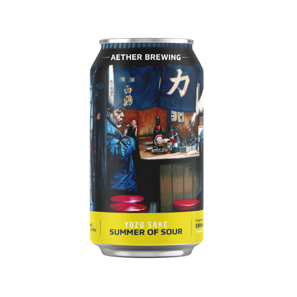 Aether Brewing Yuzu Sake Sour – zesty citrus smooth sake sour – small batch Australian sour beer