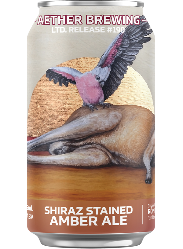 Aether LTD Shiraz Stained Amber Ale Single Can