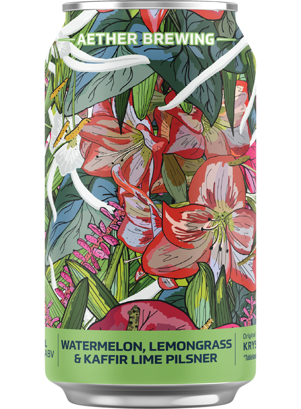 Aether LTD Watermelon, Lemongrass & Kaffir Lime Pilsner Single Can