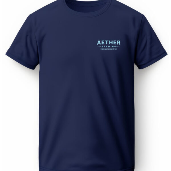 Aether Brewing XPA Art Series Navy Tee Front