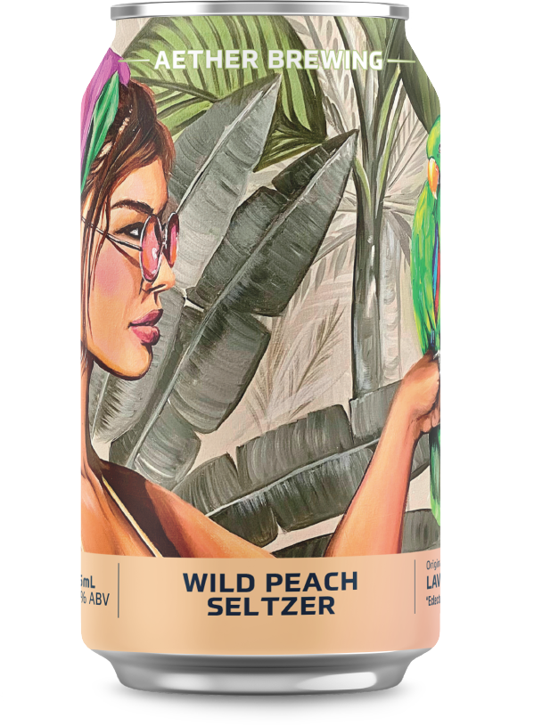 Aether Brewing Wild Peach Seltzer Single Can