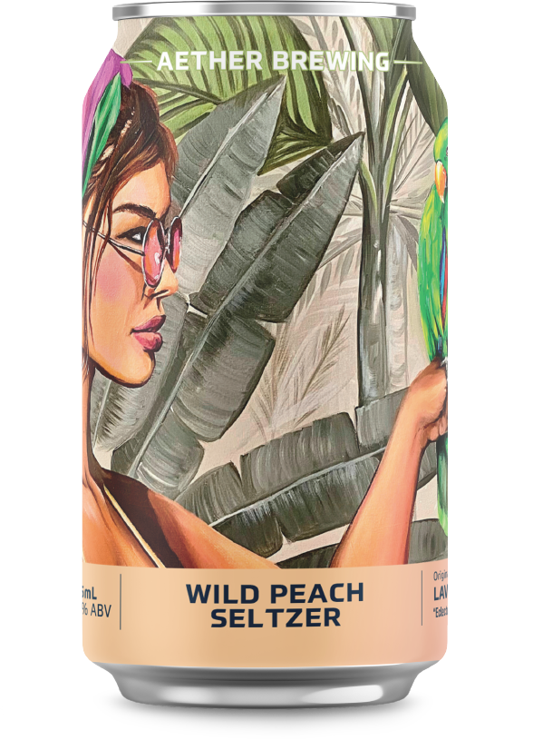 Aether Brewing Wild Peach Seltzer Single Can